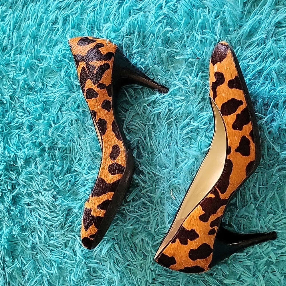Talbots Animal Print Heels Size 9.5 - Picture 3 of 10